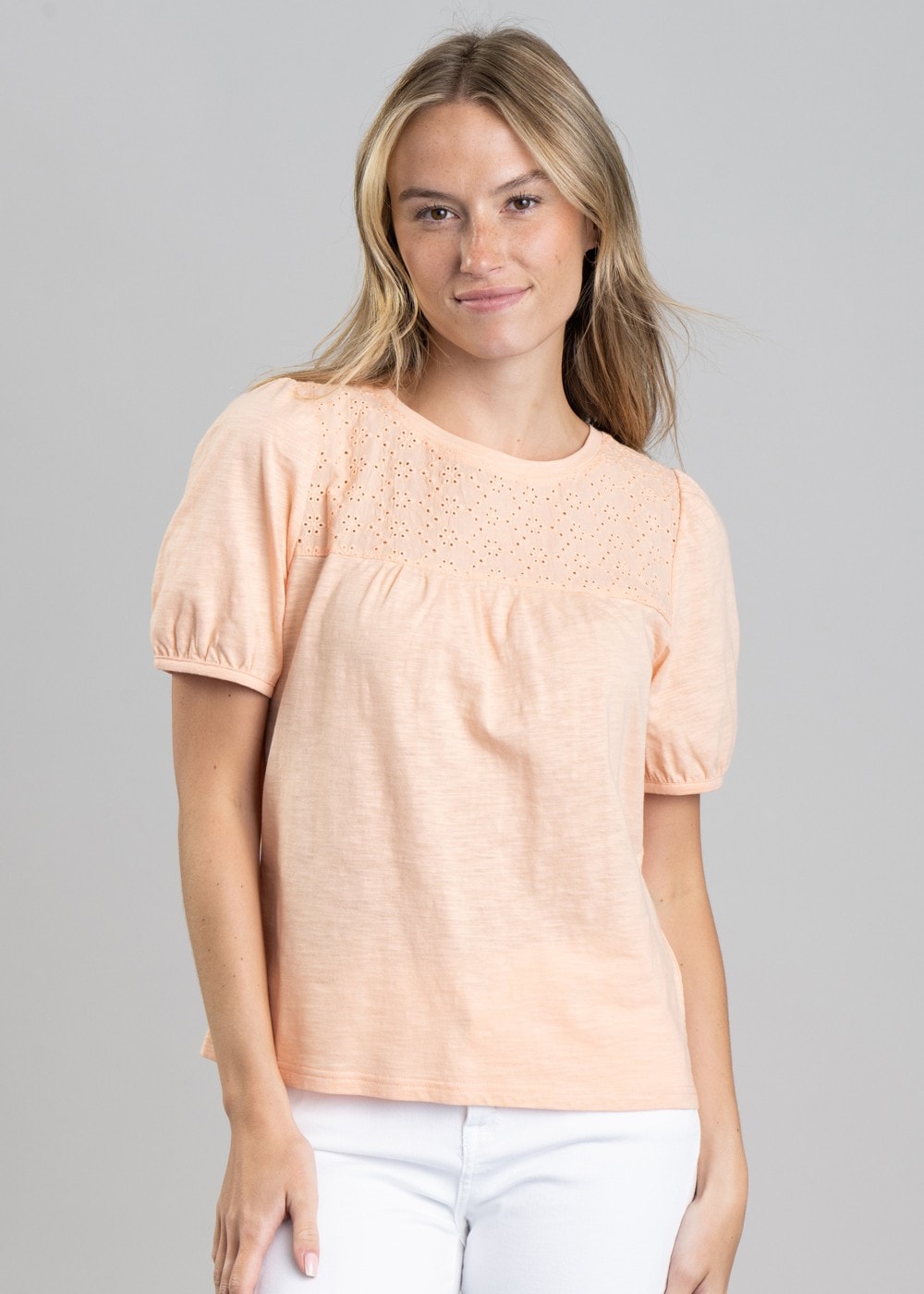 Pearl Top - Light Peach - 1