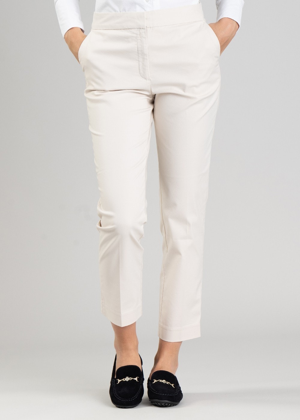 Slim Trousers - Putty - 1