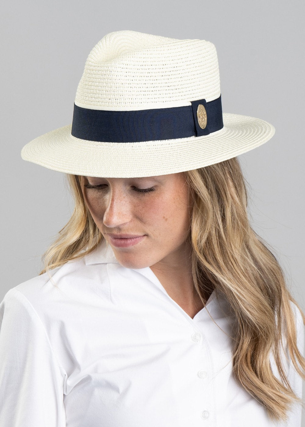 Orford Fedora - Cream and Navy - 3