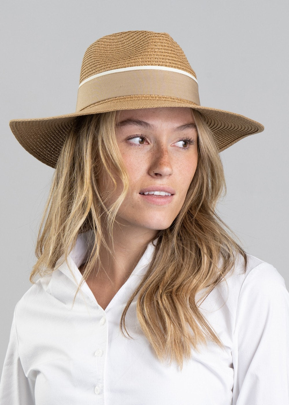 Hemley Wide Brim Fedora - Natural - 1