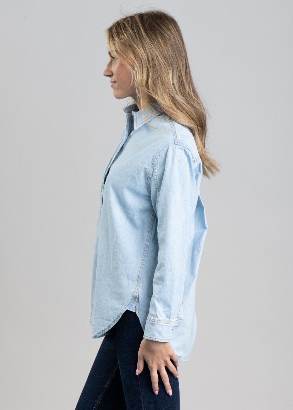 Norah Shirt - Mid Blue - 3