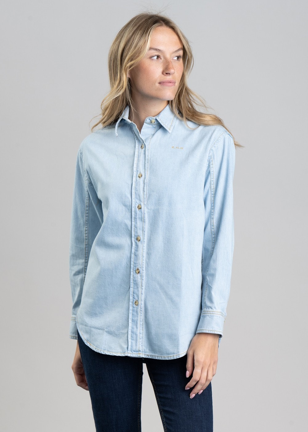 Norah Shirt - Mid Blue - 4