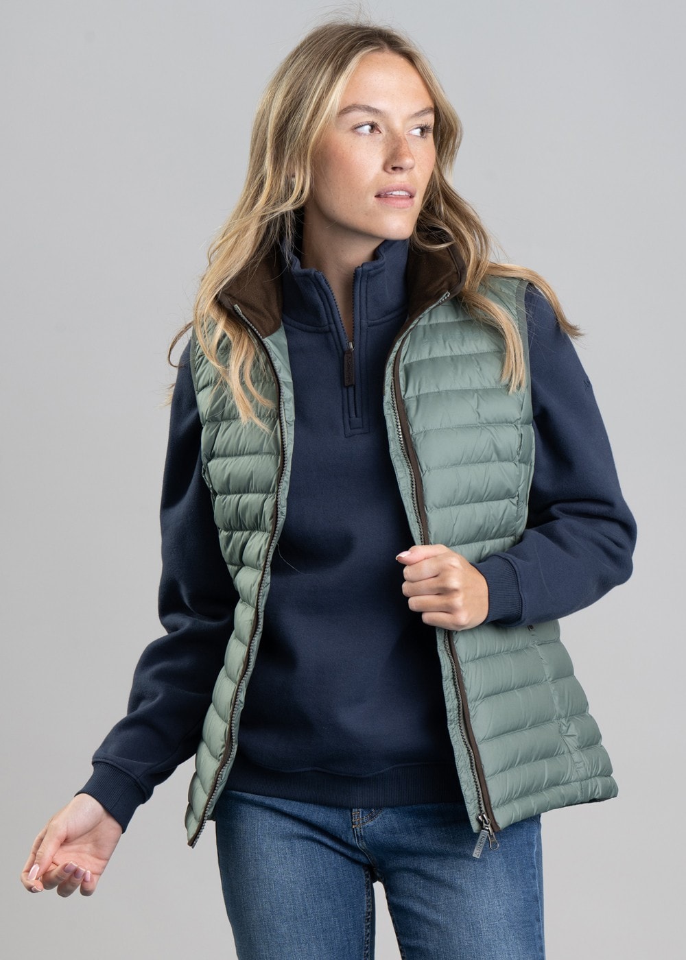 Launde Down Gilet - Laurel - 3