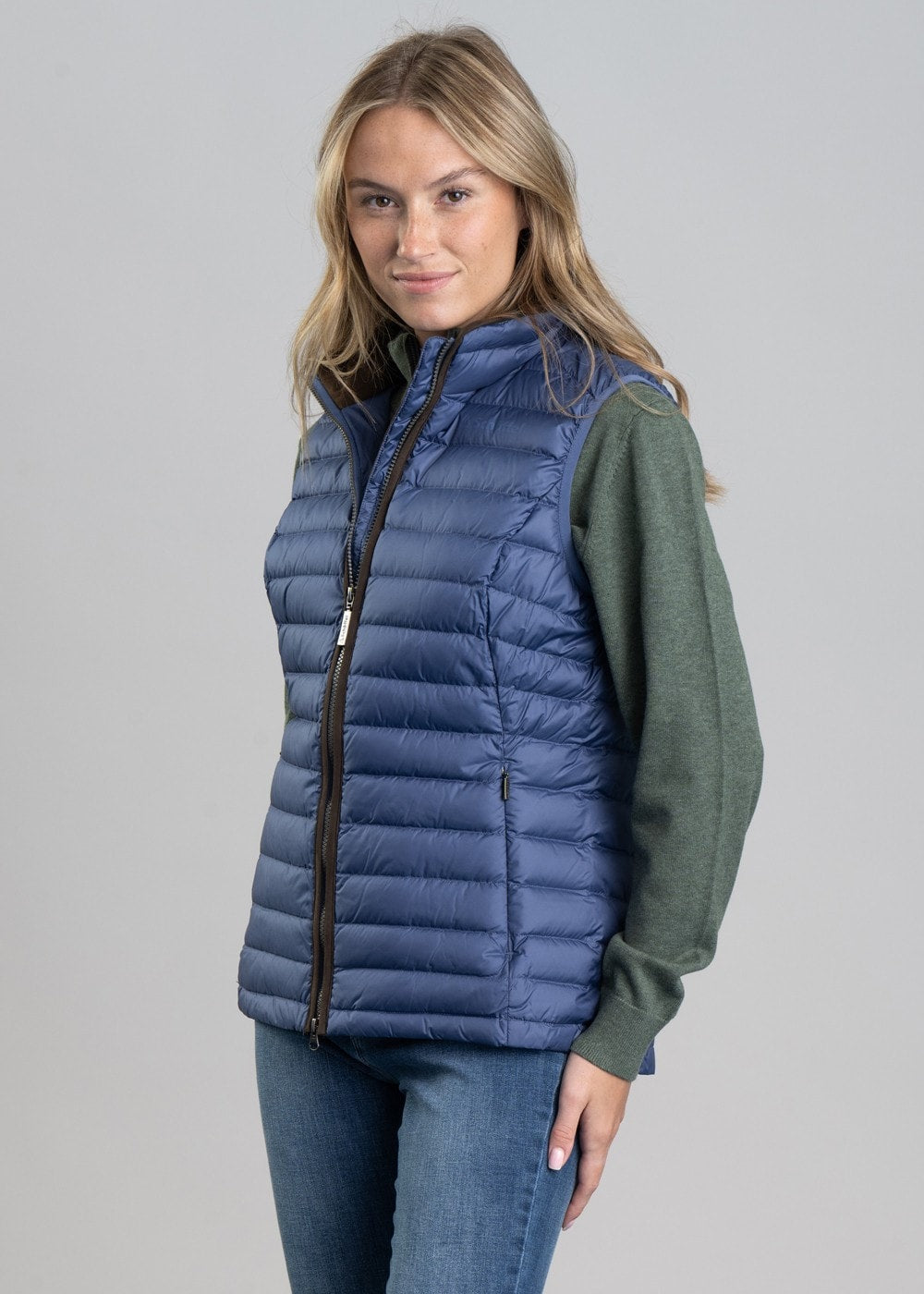 Launde Down Gilet - Stone Blue - 5