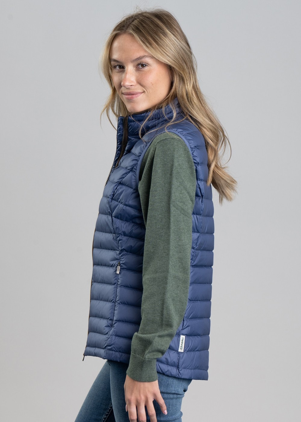 Launde Down Gilet - Stone Blue - 2