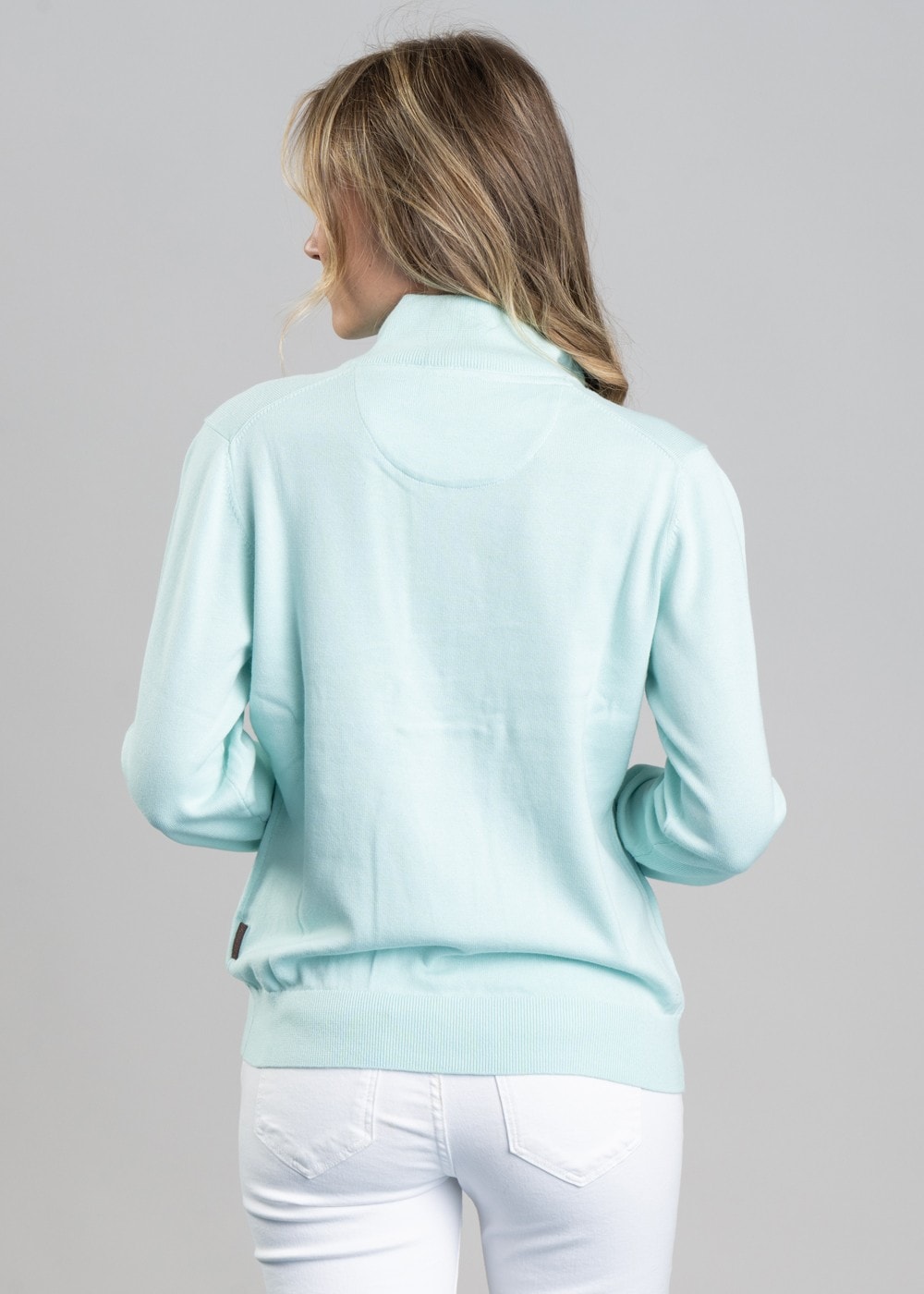 Polperro Pima 1/4 Zip - Pale Mint - 6