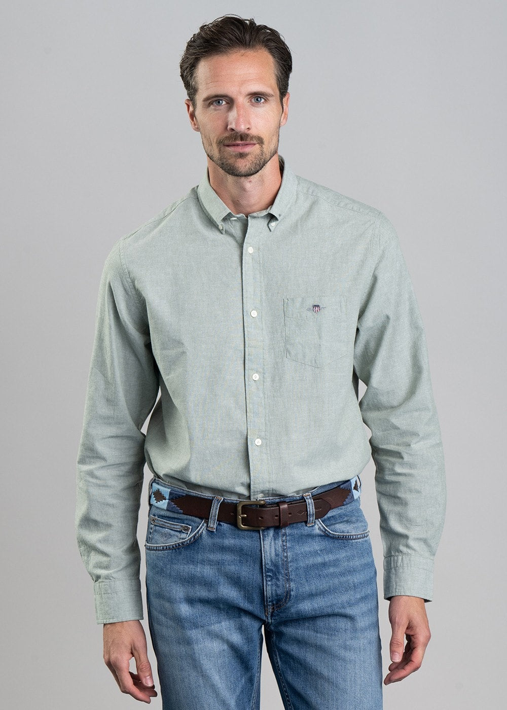 Linen Shirt - Kalamata Green - 1