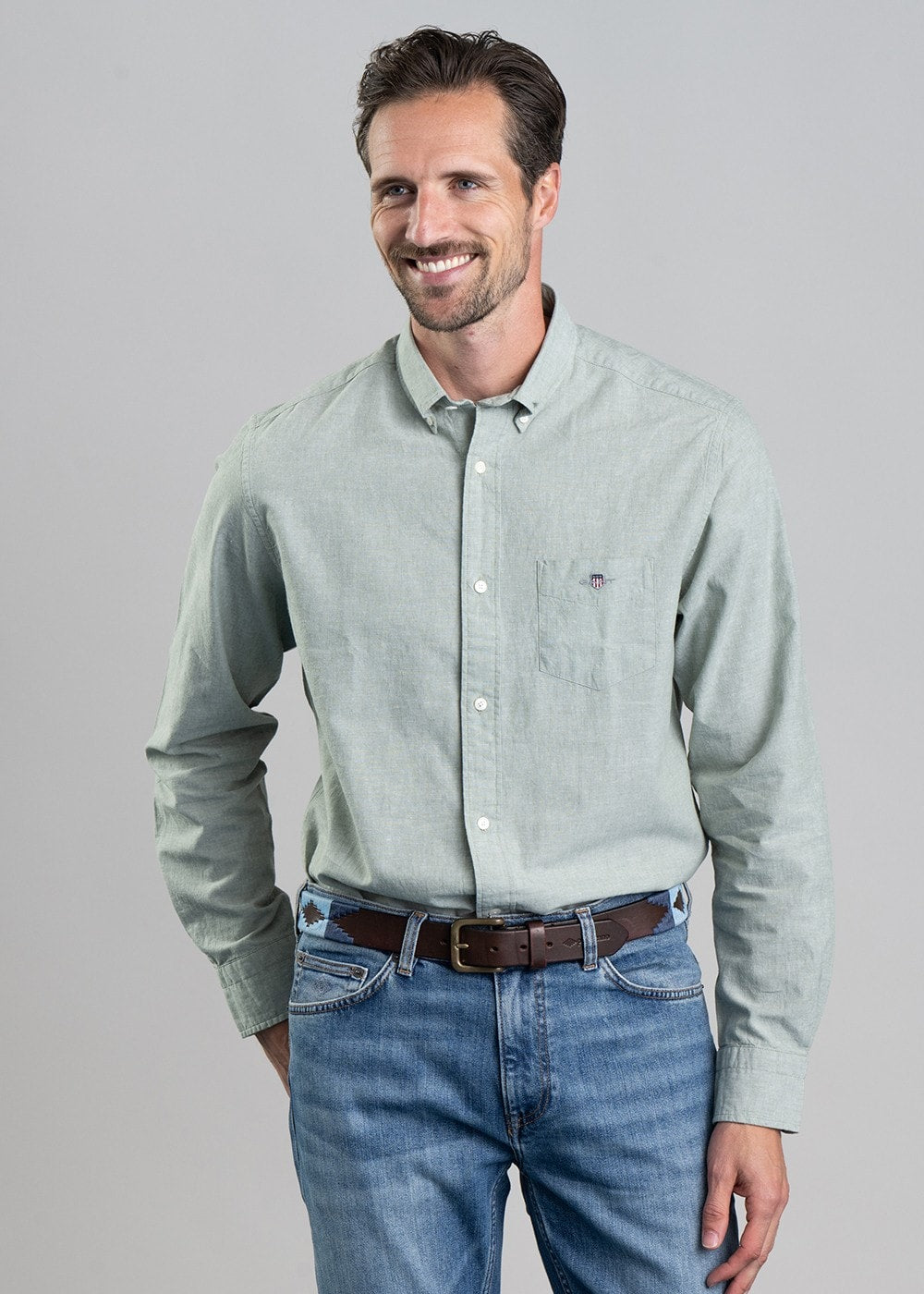 Linen Shirt - Kalamata Green - 3