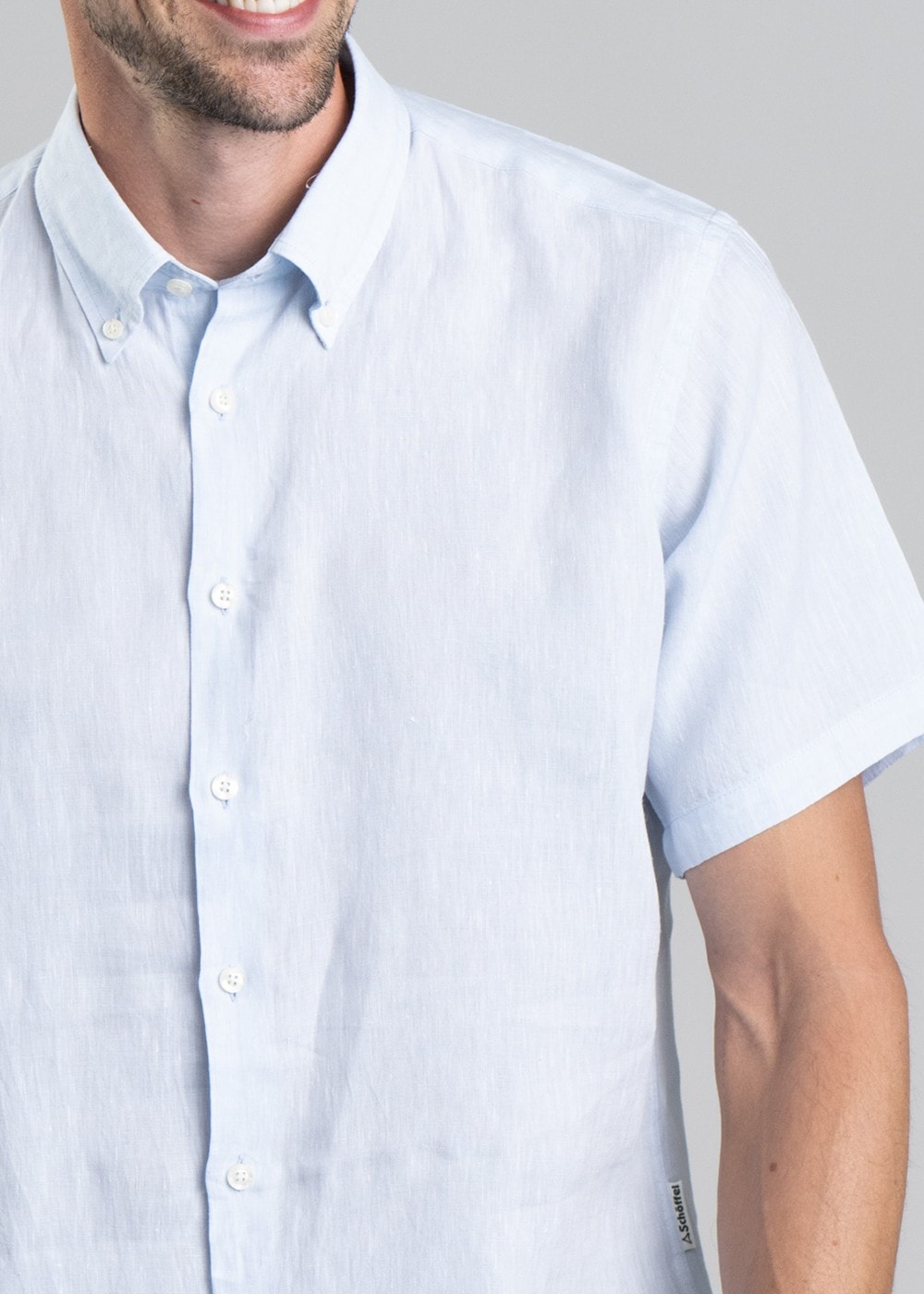 Thornham Short Sleeve Classic Shirt - Pale Blue - 2