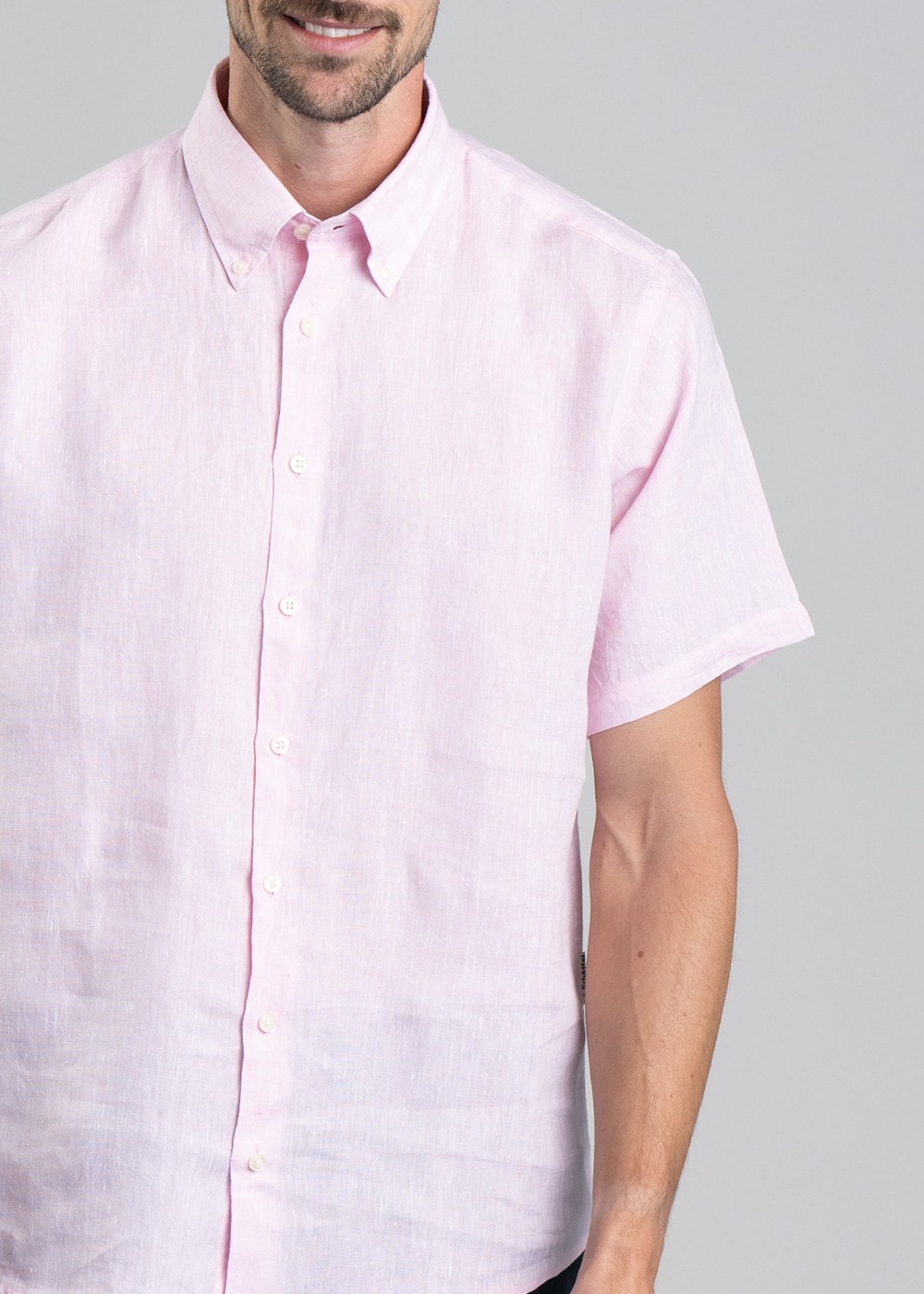 Thornham Short Sleeve Classic Shirt - Pale Pink - 2