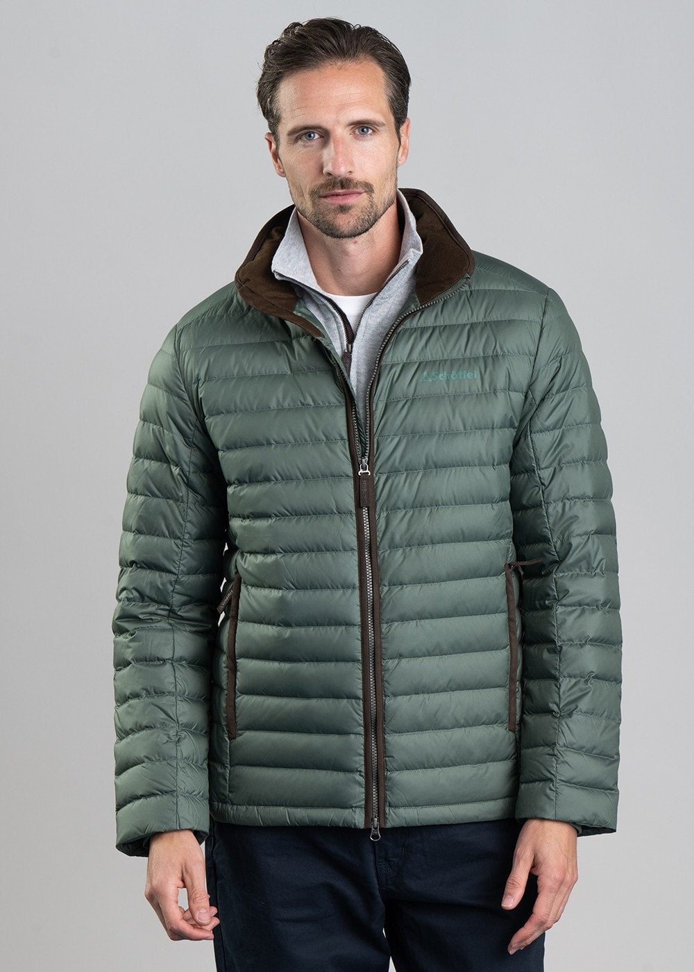 Hallaton Down Jacket - Pine Green - 1