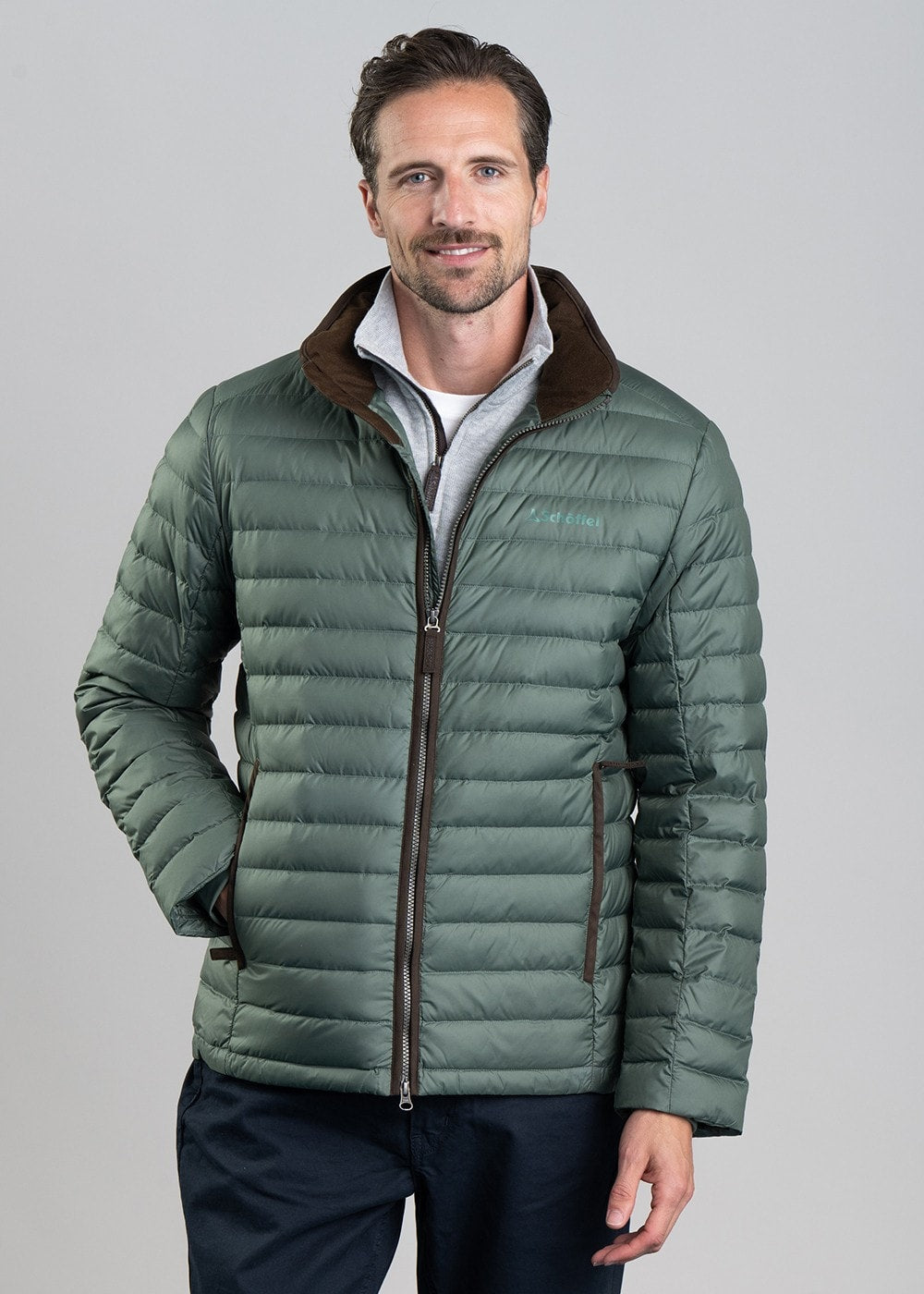 Hallaton Down Jacket - Pine Green - 3