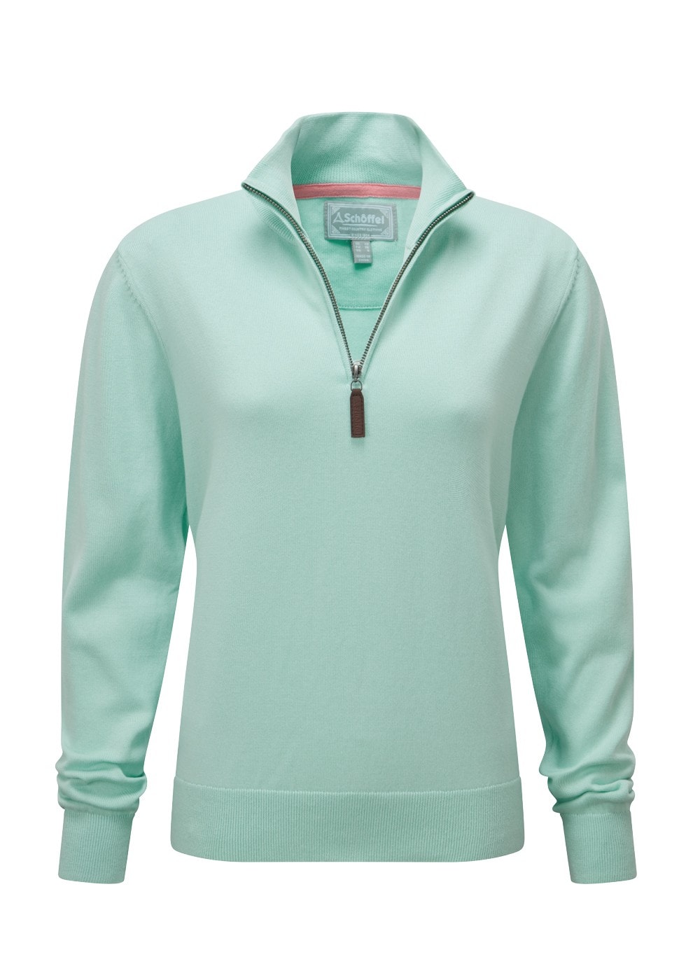 Polperro Pima 1/4 Zip - Pale Mint - 7