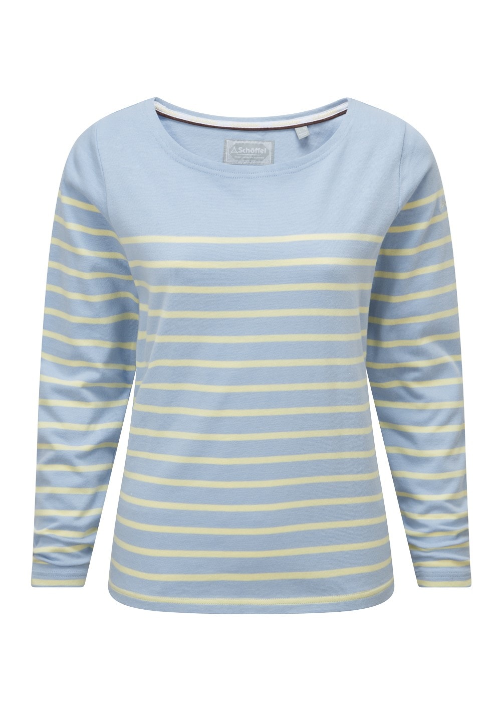 Beauport Top - Pale Blue and Lemon Stripe - 6