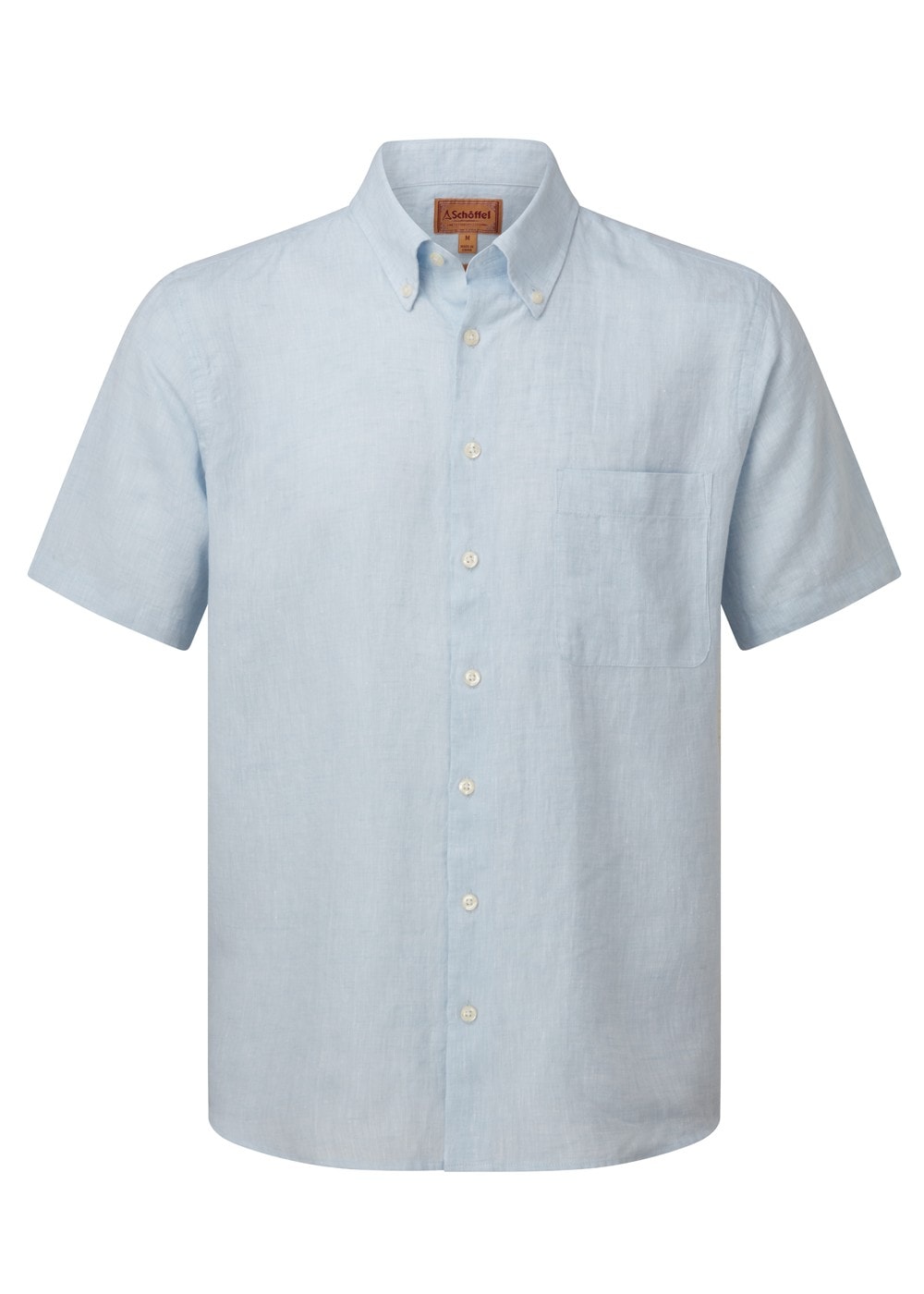 Thornham Short Sleeve Classic Shirt - Pale Blue - 5