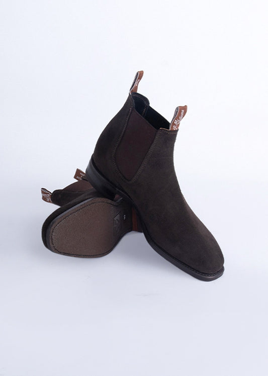 Suede Comfort Craftsman Boots - Chocolate - 1