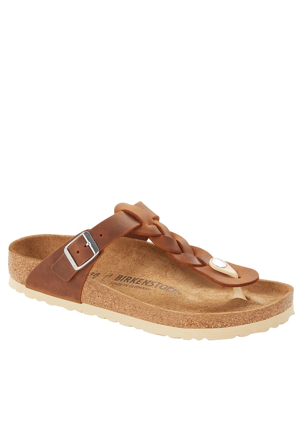 Gizeh Braided Sandals - Cognac - 0