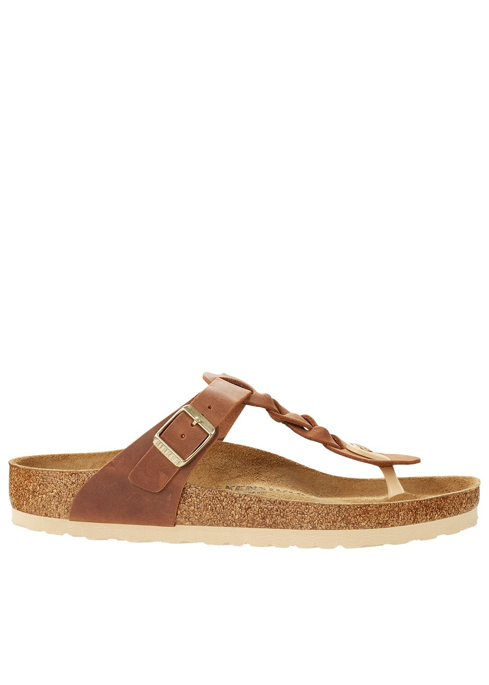 Gizeh Braided Sandals - Cognac - 2