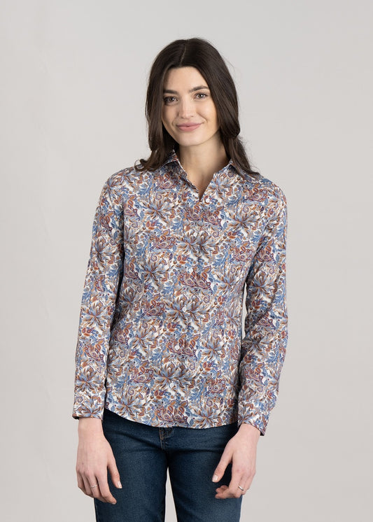 Amelia Liberty Shirt - Paisley Floral - 1