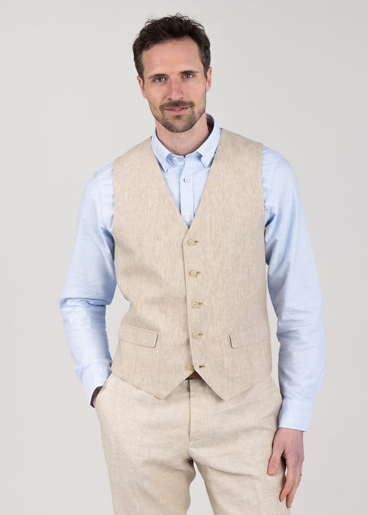 Hugo Waistcoat - Sand - 1