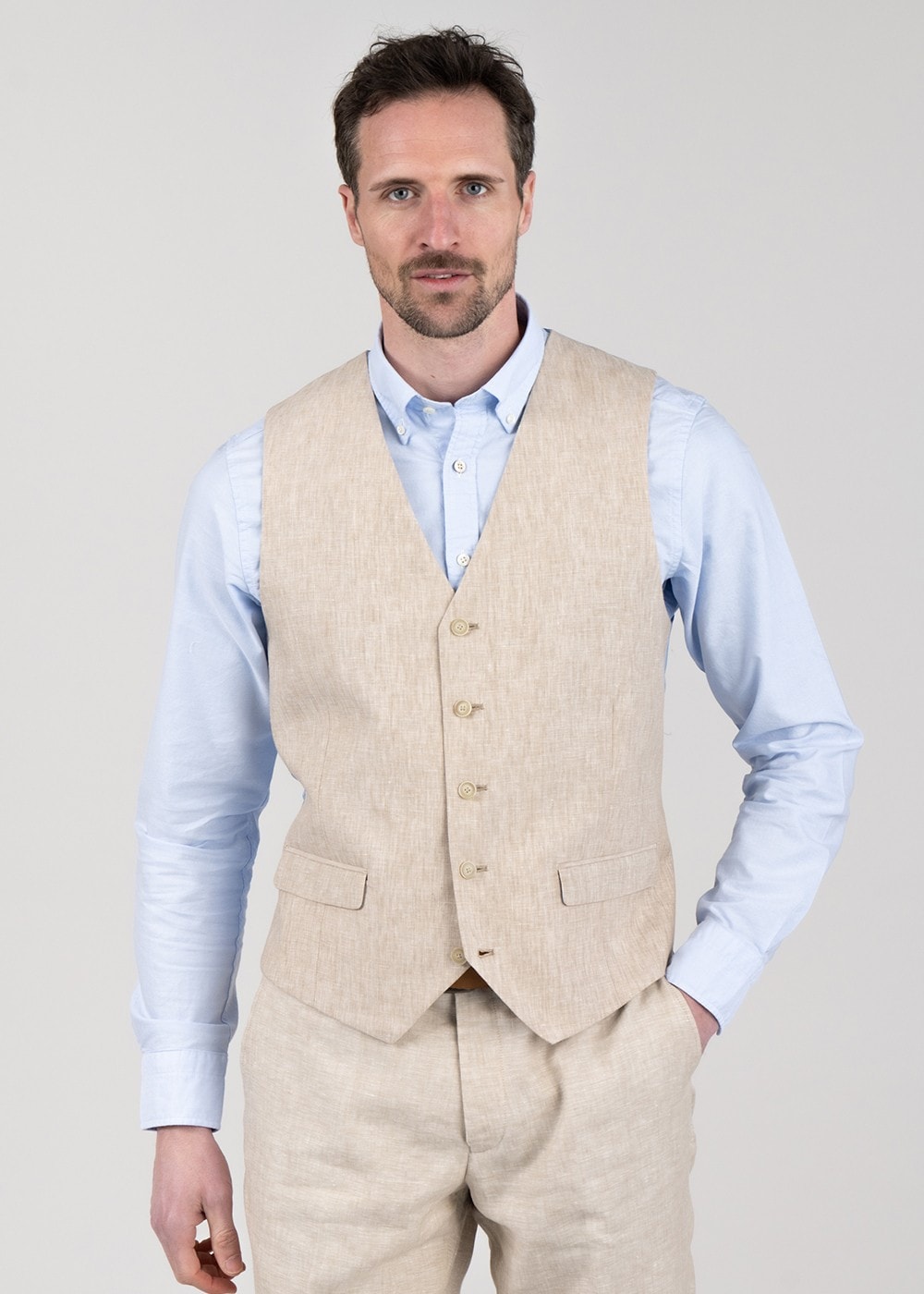 Hugo Waistcoat - Sand - 2