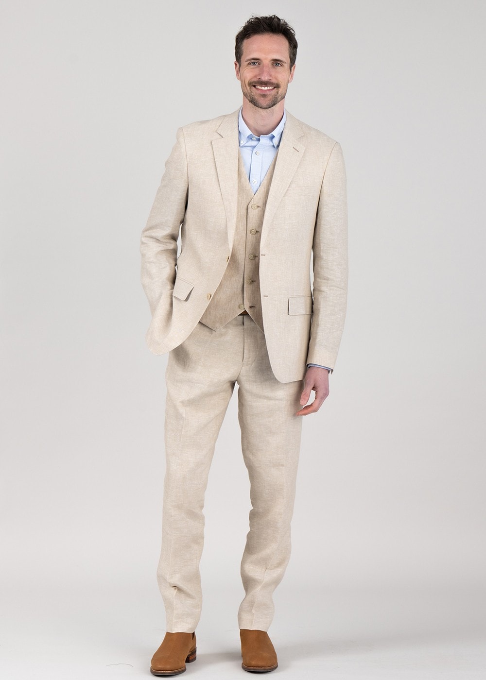 Hugo Waistcoat - Sand - 4