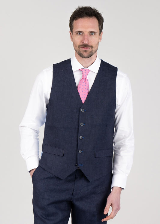 Hugo Waistcoat - Azure - 1