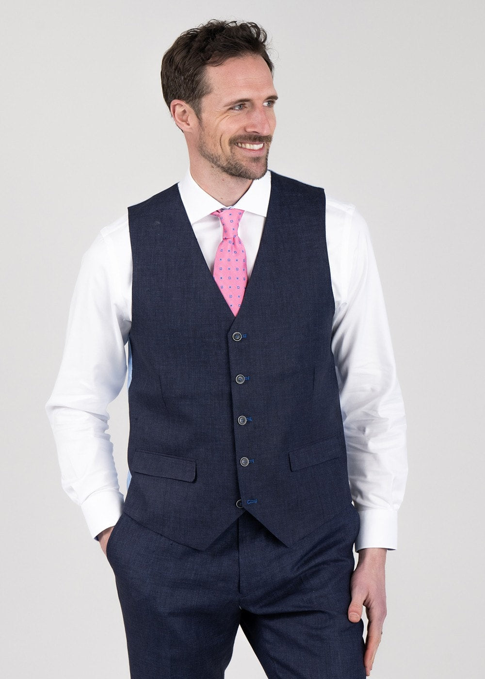 Hugo Waistcoat - Azure - 3