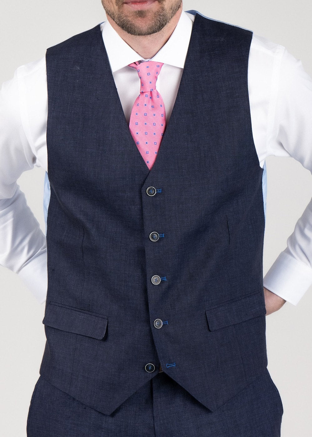 Hugo Waistcoat - Azure - 5