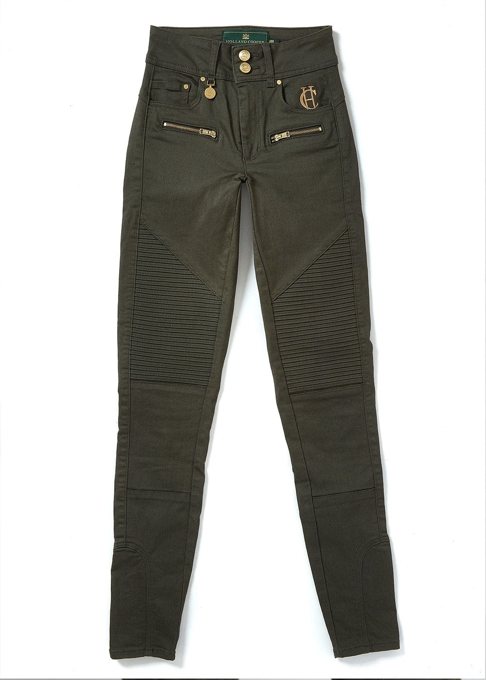 Biker Jeans - Hunter Green - 5