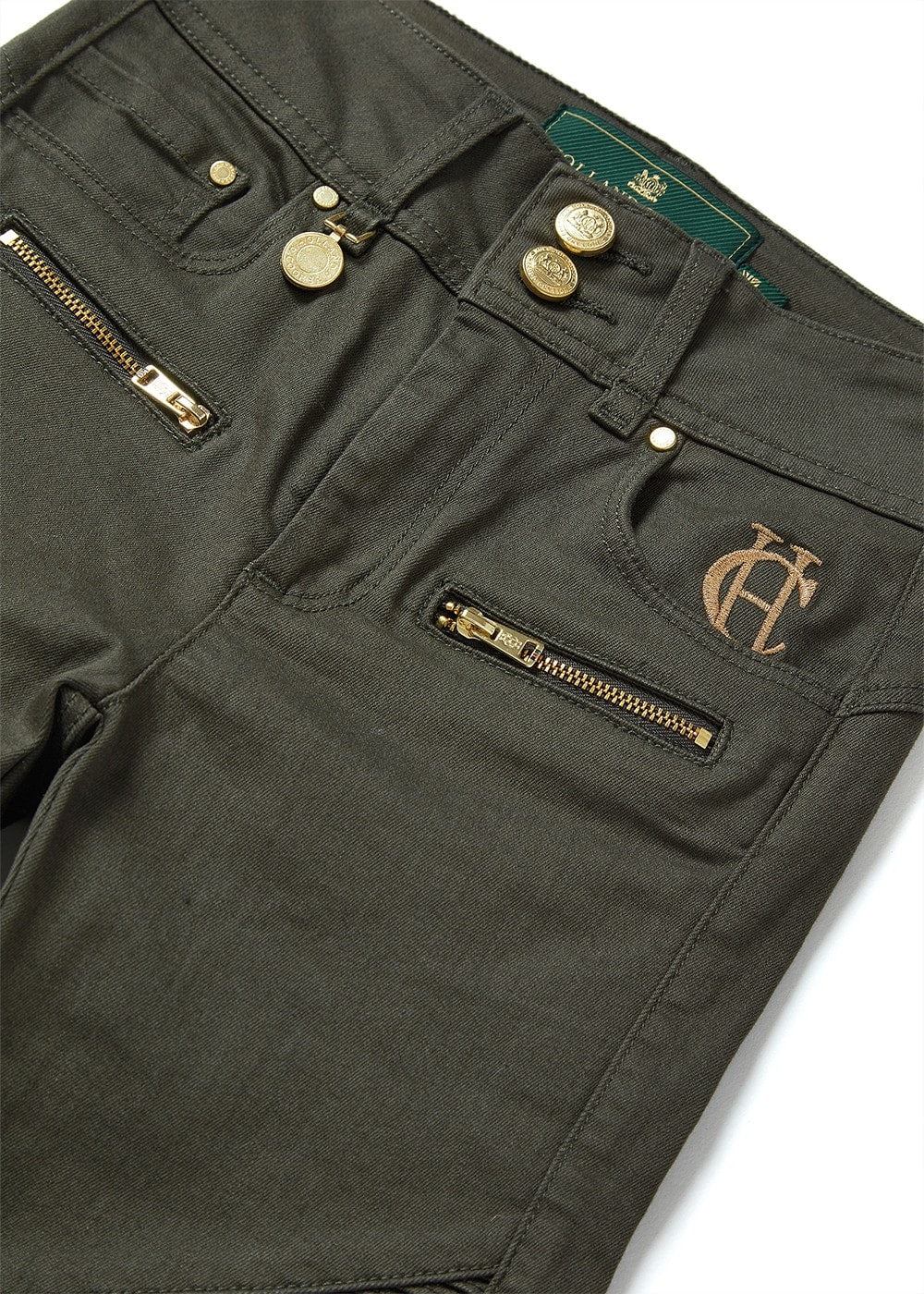 Biker Jeans - Hunter Green - 6