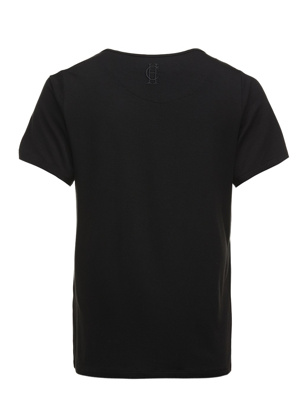 Relax Fit Crew Neck T-Shirt - Black - 5