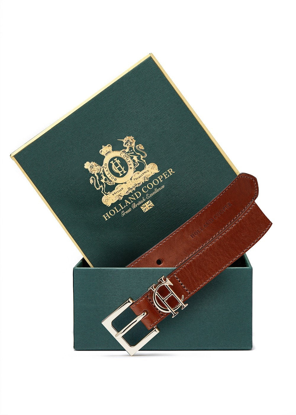 Slim Logo Belt - Tan - 3