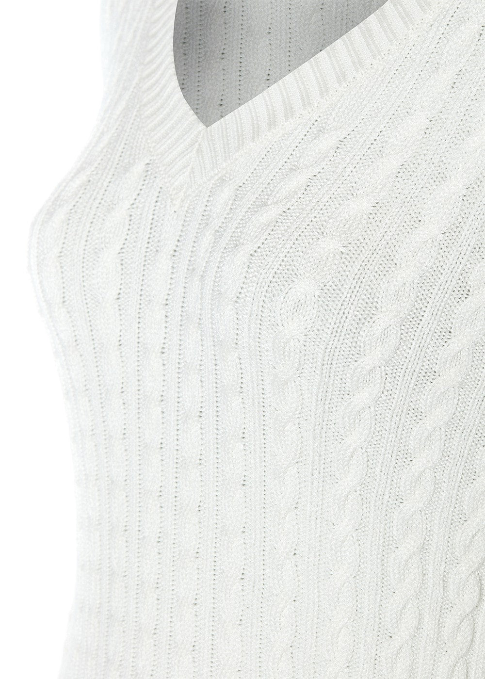 Seattle V-Neck Knit - Winter White - 7