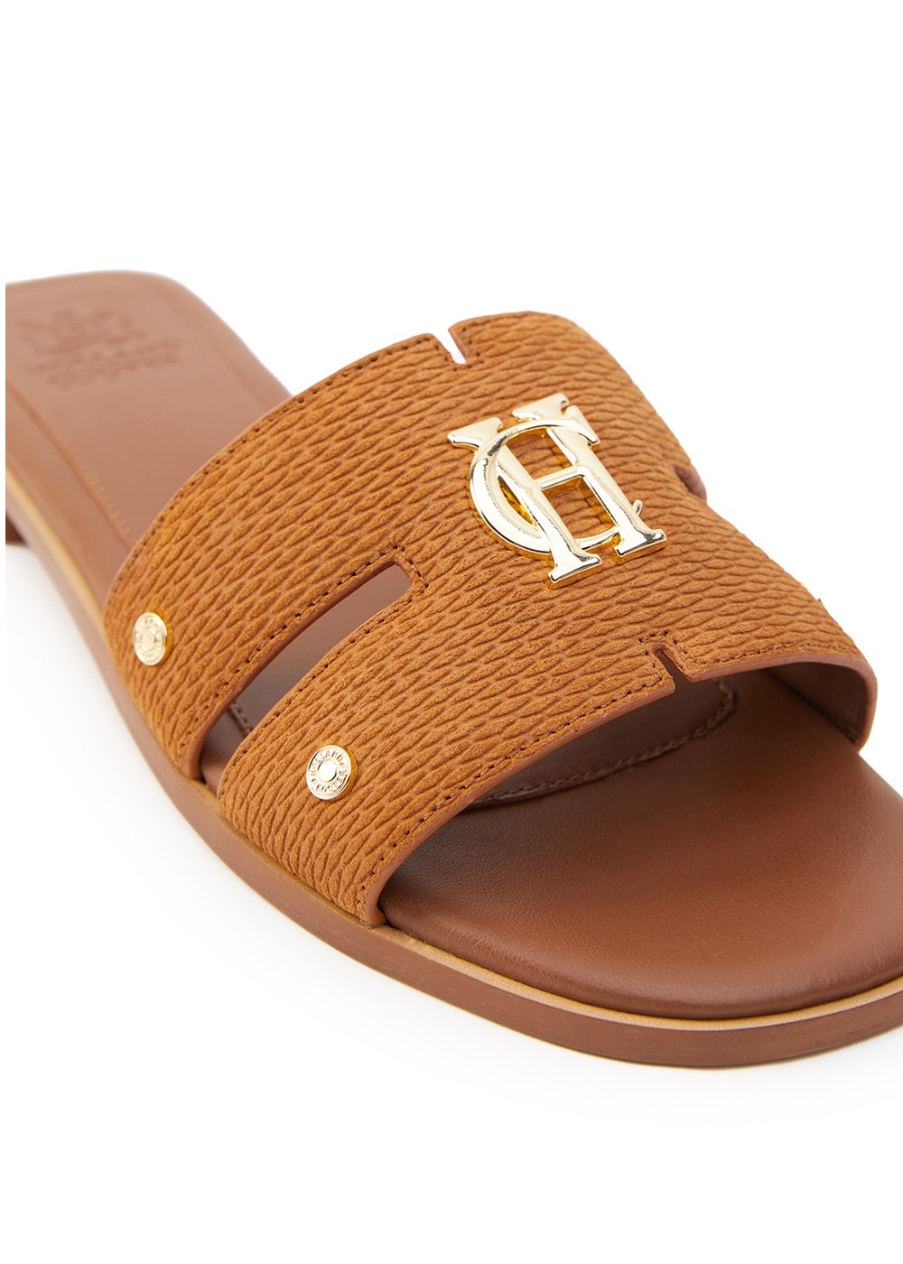 Monogram Slides - Tan Suede - 5