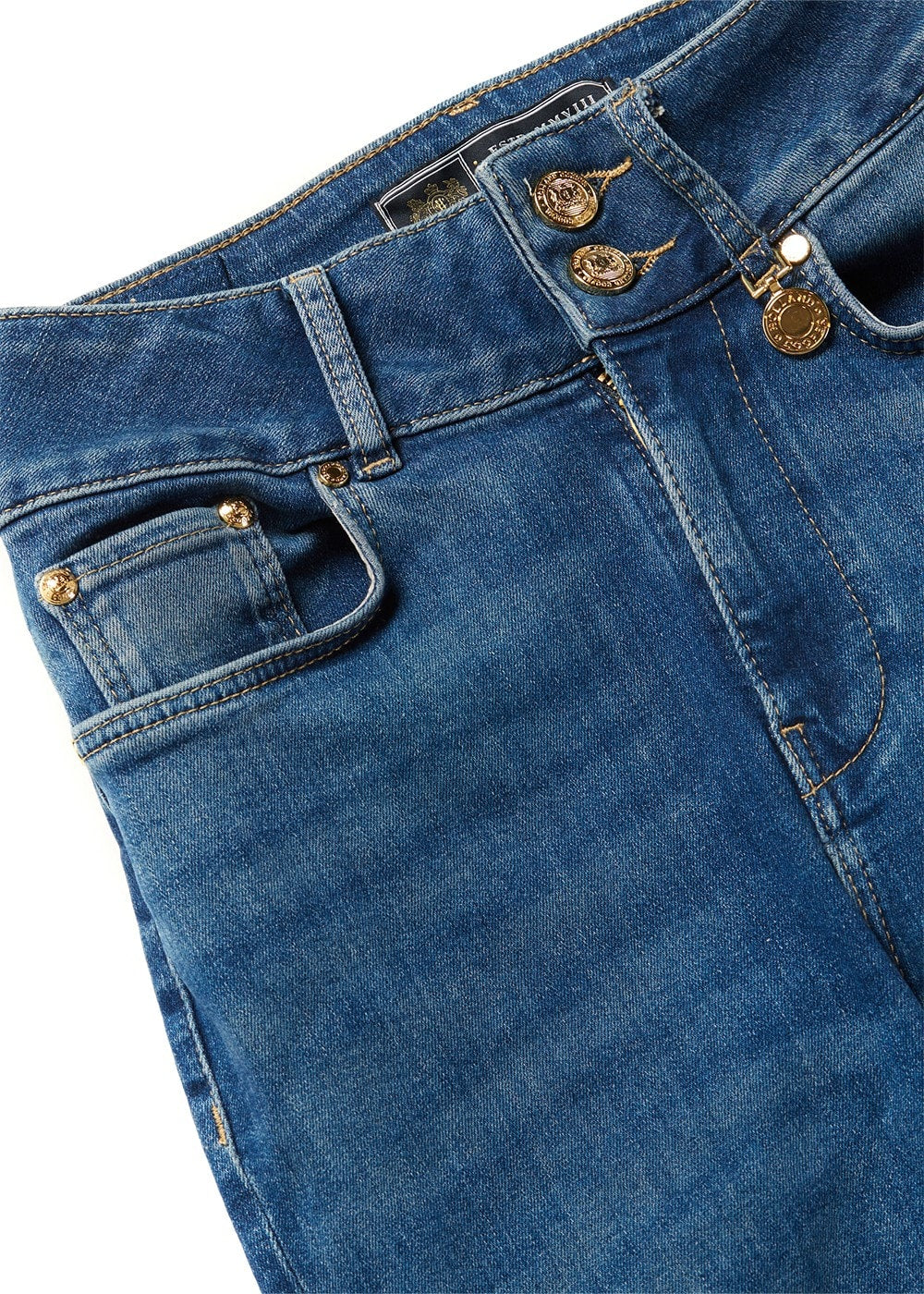 High Rise Flared Jeans - Denim - 5