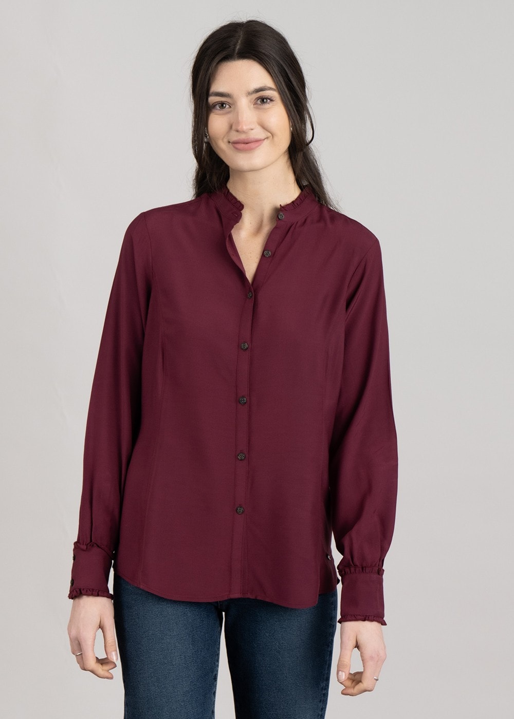 Clarion Blouse - Tawny Port - 1