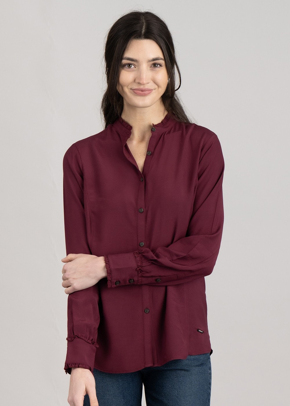 Clarion Blouse - Tawny Port - 2