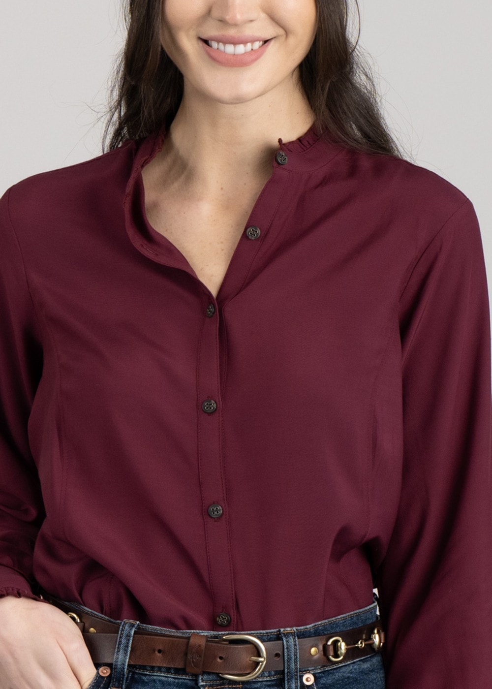 Clarion Blouse - Tawny Port - 5