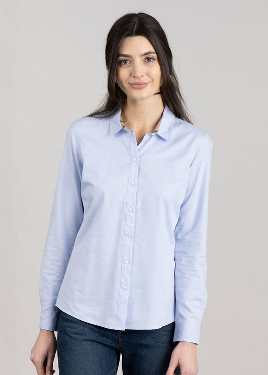 Derwent Shirt - Pale Blue and Fawn - 1