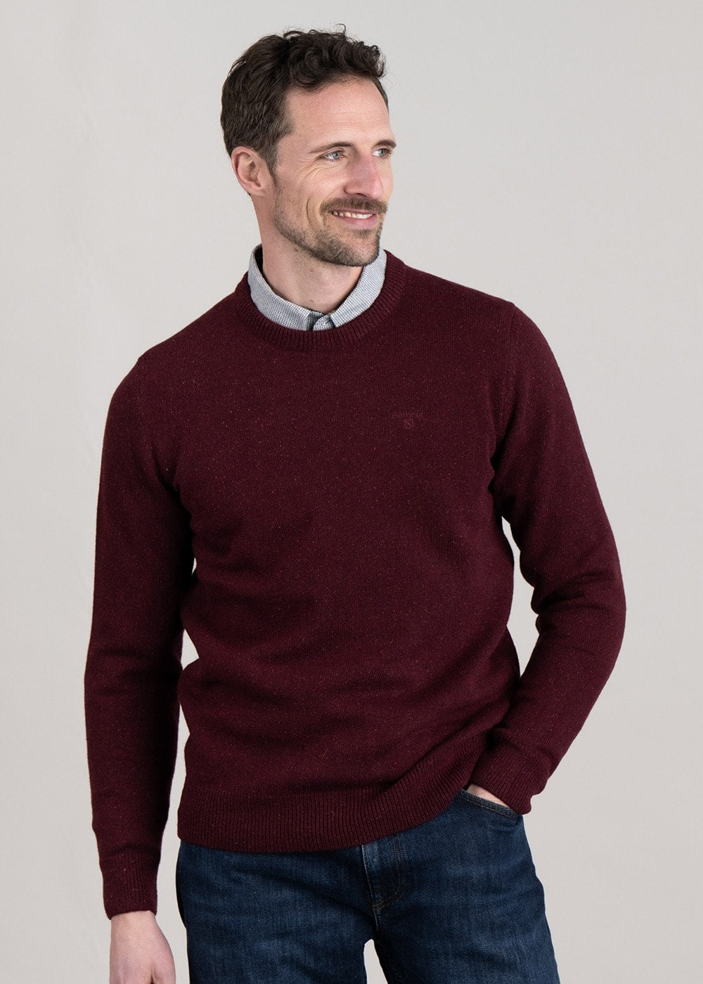 Tisbury Crew Neck - Ruby - 4