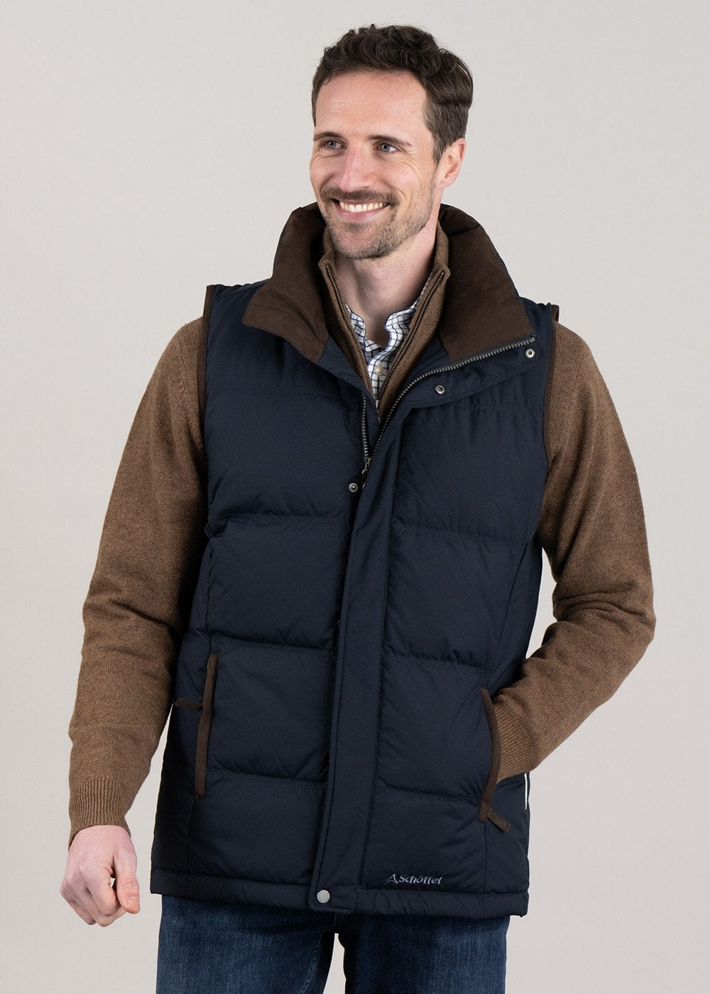 Twickenham II Down Gilet - True Navy - 3