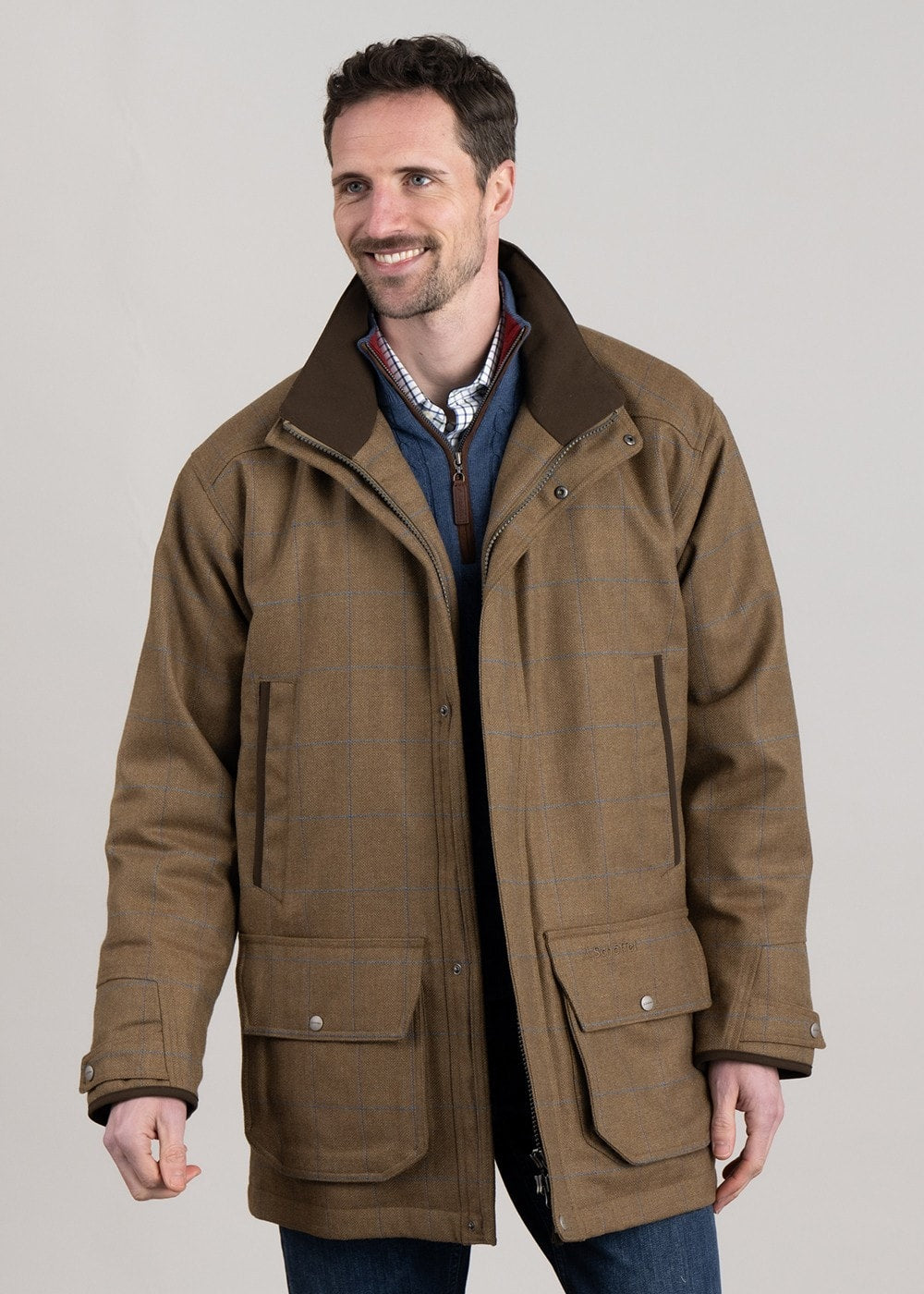 Ptarmigan Tweed Classic Coat - Corry Tweed - 2