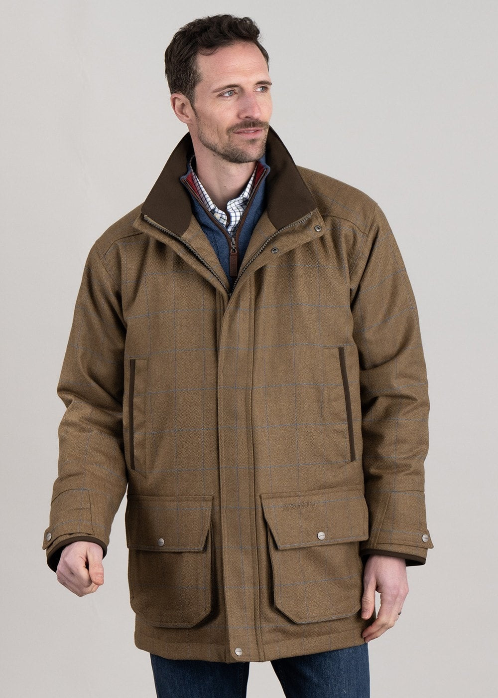 Ptarmigan Tweed Classic Coat - Corry Tweed - 3