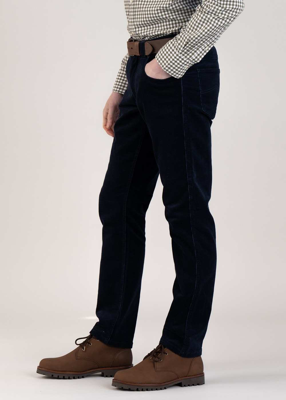 Camden Cord Trousers - Navy - 2