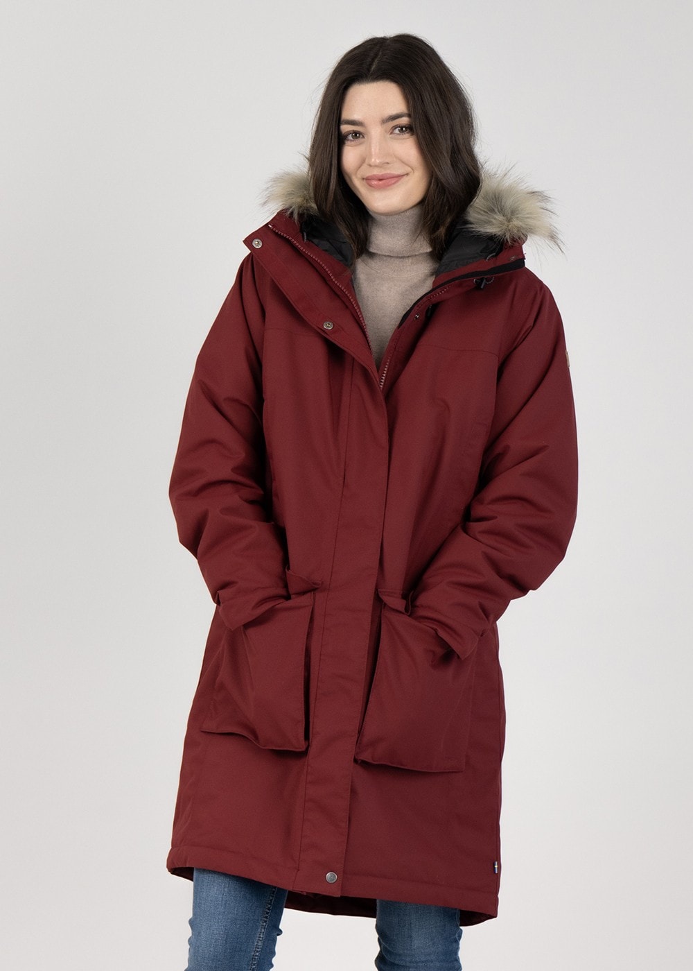 Nuuk Lite Parka - Bordeaux Red - 3