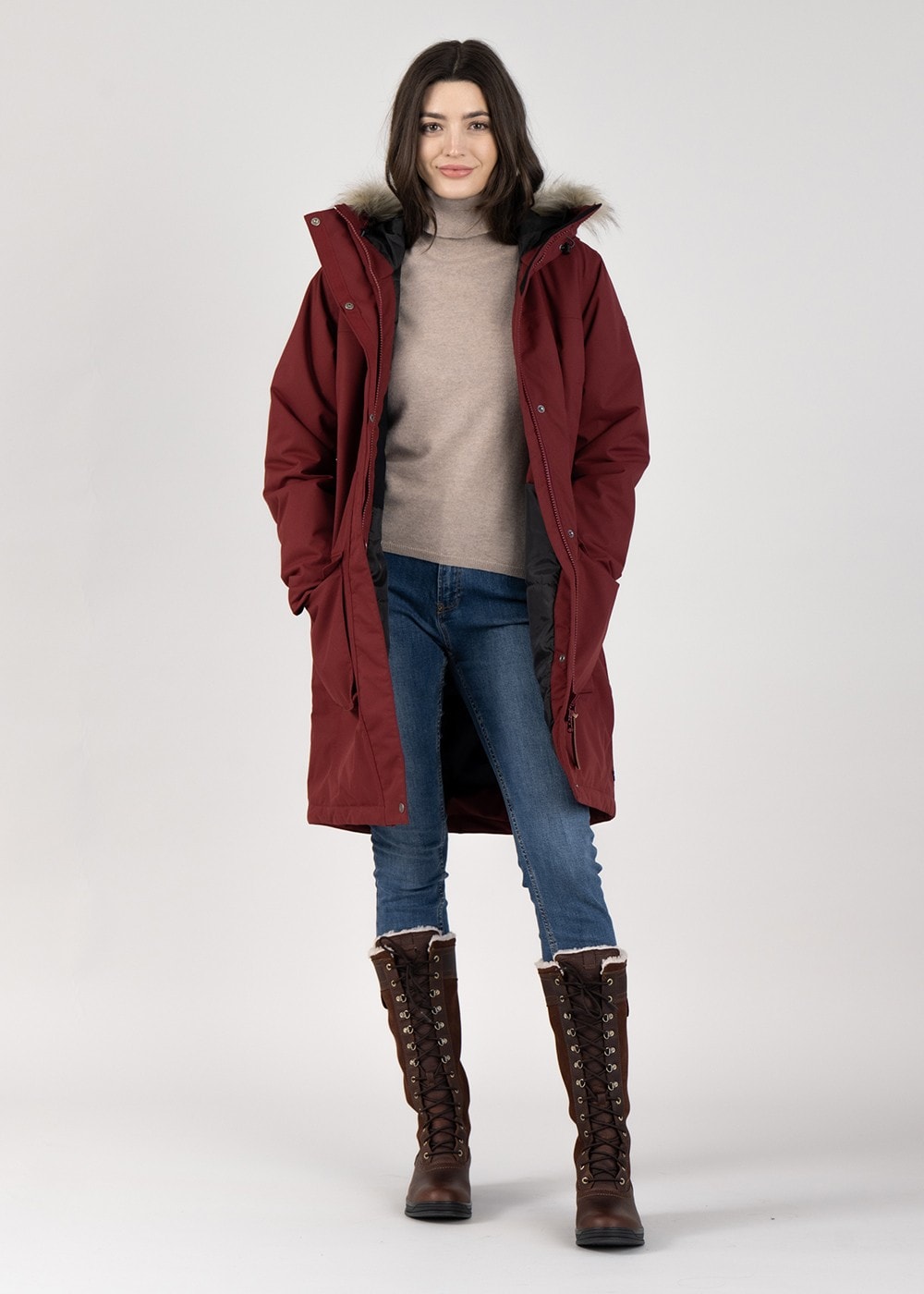 Nuuk Lite Parka - Bordeaux Red - 6