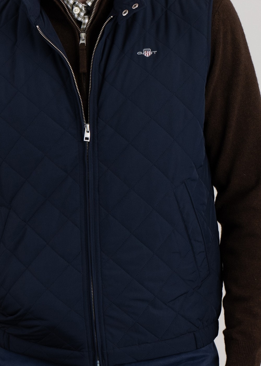 Quilted Windcheater Vest - Evening Blue - 4