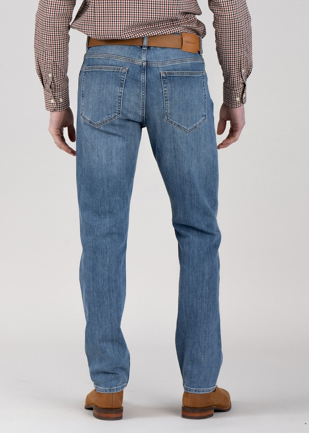 Regular Jeans - Mid Blue Worn In - 3