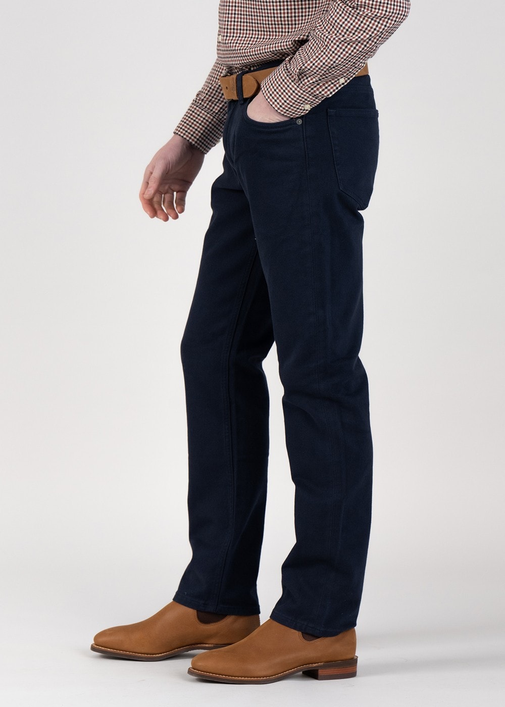 Regular Twill Jeans - Marine - 2